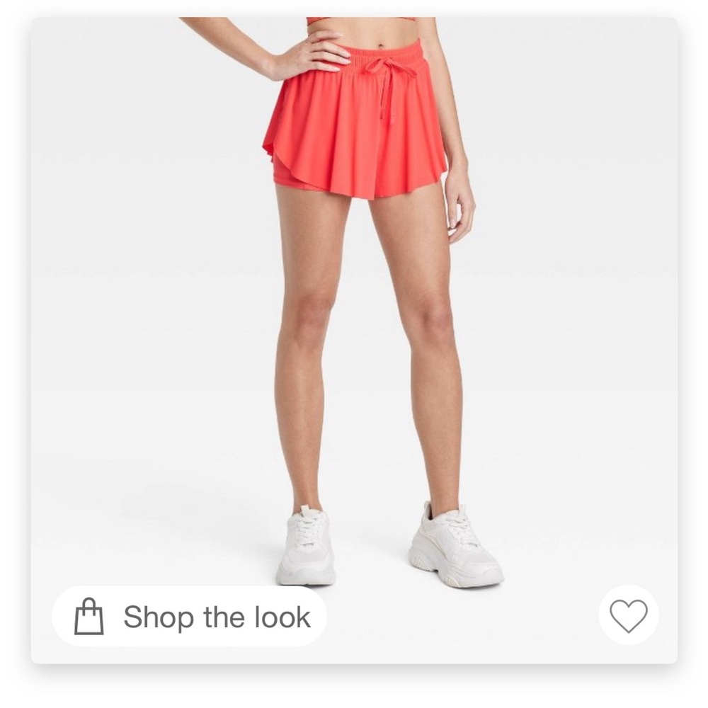 JoyLab Women's Athletic Shorts - Bright Coral